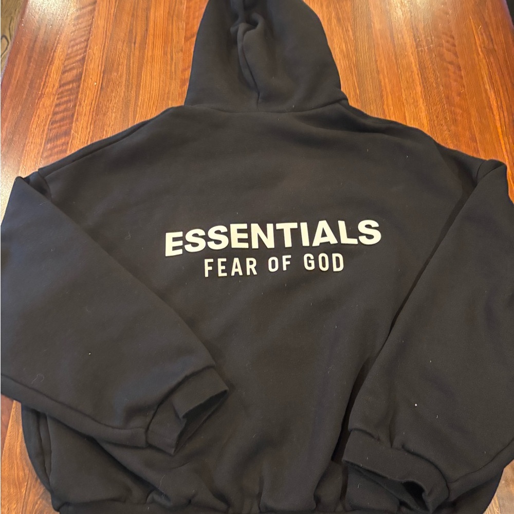 Black Essentials Fear of God Hoodie